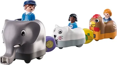 Produktbild von PLAYMOBIL 1.2.3. 70405 Mein Schiebetierzug
