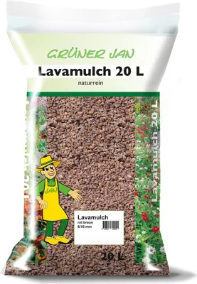Image de Paillis de lave sac de 20 kg paillis de lave paillis de jardin granules de lave roche de lave