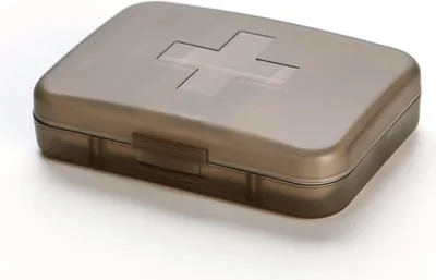 Immagine prodotto di Portapillole settimanale con 6 scomparti, organizzatore di pillole portatile
