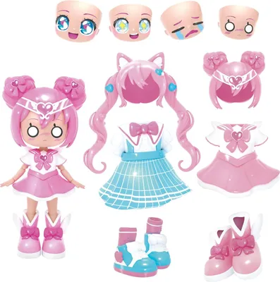 Immagine prodotto di Set di bambole anime, 14 cm, 32 combinazioni di stili