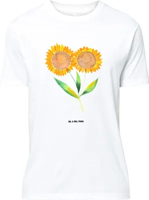 Produktbild von Mr. & Mrs. Panda Größe L T-Shirt Blume Sonnenblume - Weiß - Geschenk, Lieblingsmensch, Freundin, Beste, Sonnenblumen, Garten, Vertrauen, mit Spruch, Shirt, Tshirt