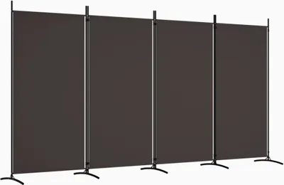 Immagine prodotto di Divisorio a 4 Pannelli Marrone 346x180 cm in Tessuto