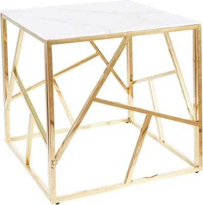 Image de Kagu Table d'appoint Seina Marbre blanc