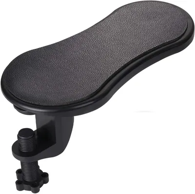 Obrázok produktu pre Podložka na zápästie pre počítač, nastaviteľná opierka na ruku, rozšírená podložka pod lakťe pre písací stôl, ergonomická, pre počítač, rozšírená, nastaviteľná, vhodná do kancelárie a pre hranie, nastaviteľná o 180°