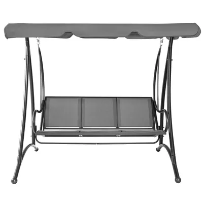 Produktbild von GREGMAN Relax 50 Gartenschaukel | Maximale Belastung von 300 kg | Polyester und Textilene | Grau
