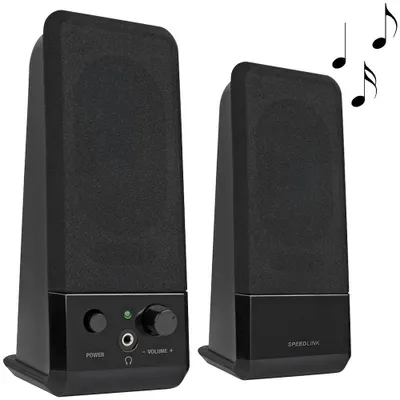 Produktbild von Speed Link SL-8004 Event Stereo Speakers PC-Lautsprechersystem, 2 Aktiv-Lautsprecher, 5 Watt RMS, USB 2.0
