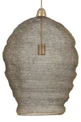 Zdjęcie produktu dla Light & Living - lampa wisząca - Nikki - brąz - metal - Ø 45cm - E27 - 3072518