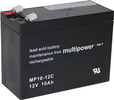 Produktbild von Multipower MPC10-12/ 12V 10Ah Blei Akku Zyklentyp