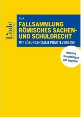 Zdjęcie produktu dla Fallsammlung Römisches Sachen- und Schuldrecht