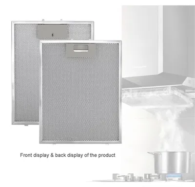 Produktbild von INF 2er-Pack Dunstabzugshaubenfilter - 300 x 250 mm, Aluminium + Kohlefilter