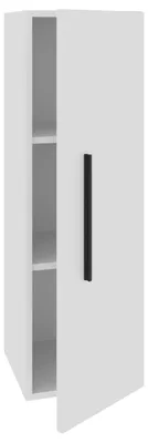 Image de Étagère modulaire haaus, 1 porte, blanche, 30 x 30 x 95 cm
