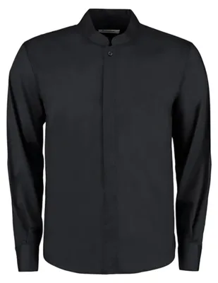 Produktbild von BARGEAR - Hemd für Herren, Stehkragen, Maßgeschneidert, Langärmlig LT3351 (S) (Schwarz)