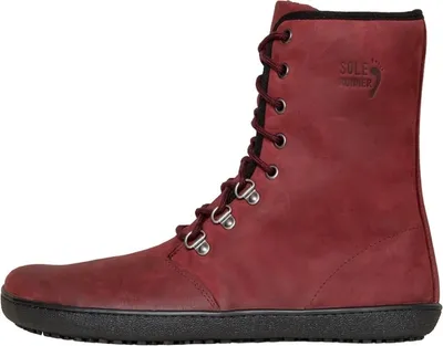 Produktbild von SOLE RUNNER® Winter Damen Barfußschuh Yepa 2 Bordo Leder,Größe:38,Farbe:Bordo