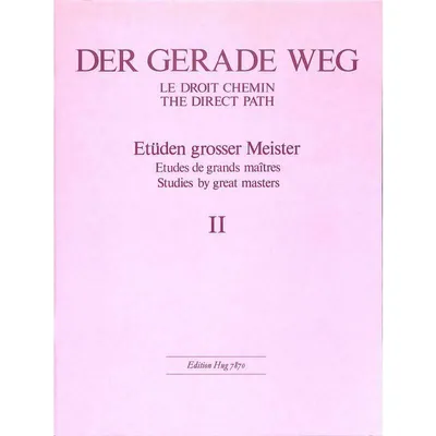 Produktbild von Der gerade Weg Band 2 : Etüdengroßer Meister für Klavier