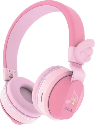 Produktbild von Riwbox BT05 Wings Kinderkopfhörer, kabellos, Bluetooth, Over-Ear, 85 dB/103 dB, Lautstärkeregler, faltbar, mit Mikrofon/TF-Karte