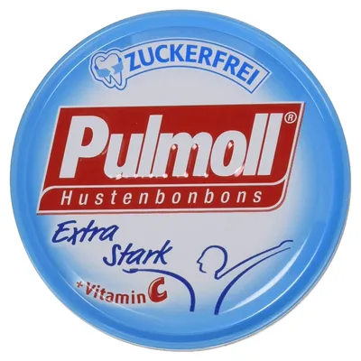 Obrázok produktu pre PULMOLL cukríky proti kašľu bez cukru vhodné pre zuby extra silné 50g