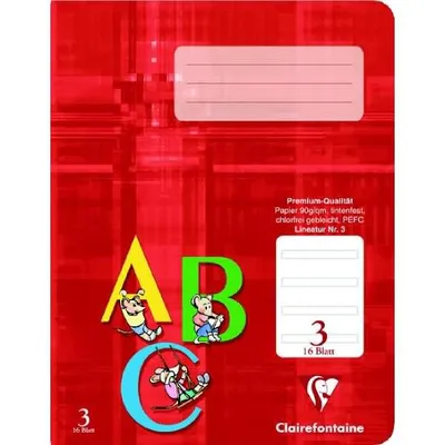 Produktbild von Clairefontaine Heft A5 Premium Lin. 3 Schulj 16Bl