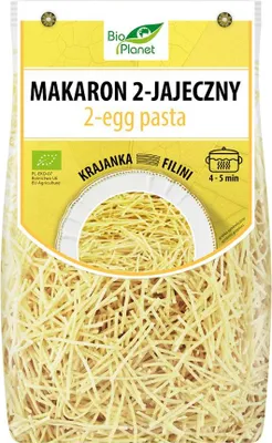 MAKARON (2-JAJECZNY) KRAJANKA BIO 250 g - BIO PLANET
