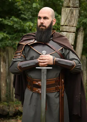 Immagine prodotto di Collare in pelle marrone, "Arnulf"
