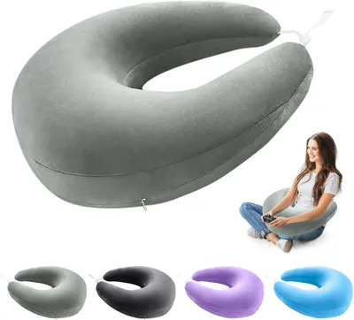 Produktbild von Lesekissen grau, zum Lesen, Schoßkissen, ergonomisches Stützkissen, leichtes Armkissen