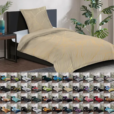 Produktbild von SANILO® Bettwäsche 135x200 cm, 100% feinste Baumwolle, 2-teilig, Bettbezug, Kissenbezug 80x80cm  - Hosta