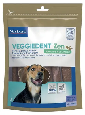 Produktbild von VIRBAC Veggiedent Zen S - Hundeleckerli - 228g