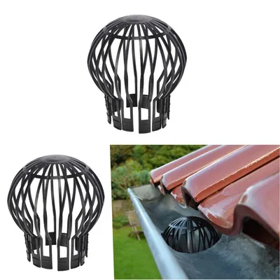 Productafbeelding van 3.01 Bescherming voor regenpijpen, set van 2 - Effectieve bladerenstopper