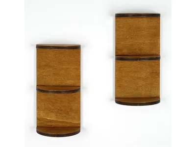 Obrázek produktu pro Skye Decor, Raf259, nástěnná police, ořech, 100 % borovice, 30 x 15 x 9 cm