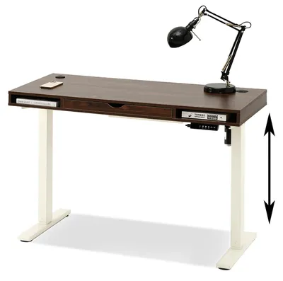 Image de Bureau de travail 120 HESOL - noyer / crème