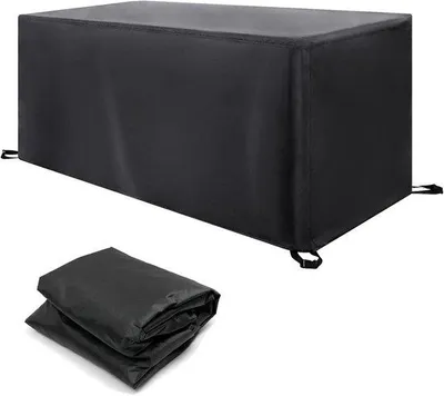 Immagine prodotto di Mobili da giardino rettangolari impermeabili, 150x90x90 cm - Neri, tessuto Oxford 420D