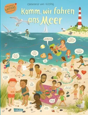Produktbild von Komm, wir fahren ans Meer (Constanze von Kitzings Wimmelgeschichten 4)
