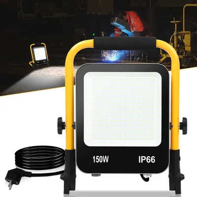 Immagine prodotto di Jopassy LED proiettore da costruzione 150W proiettore treppiede Proiettore LED con spina