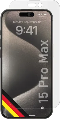 Produktbild von 2x Schutzfolie für Apple iPhone 15 Pro Max matt Displayschutzfolie Folie Display Schutz dipos