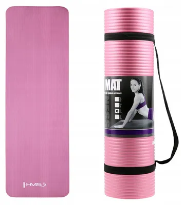 Produktbild von HMS YM07 Fitness Yoga Trainingsmatte mit Tragegriffen