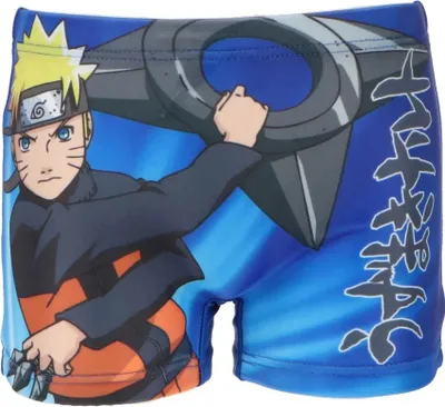 Produktbild von Anime Naruto Shippuden Kinder Badehose Badeshorts – Dunkelblau / 116