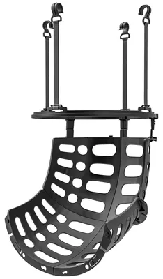 Obrázok produktu pre Basketbalový odrazový panel – nastaviteľný tréningový nástroj | Farba: Čierna | Rozmery: 35,6 x 35,6 x 75,5 cm