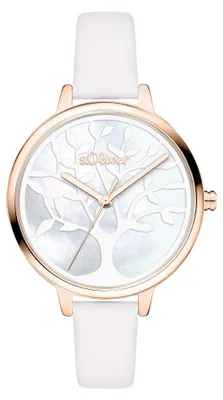 Produktbild von s.Oliver Damenuhr - Rund - Roségold - 36 mm - Elegante Damenuhr aus Metall mit Q