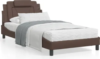 Produktbild von Maison Exclusive - Bettgestell "Viana" mit LED ohne Matratze Braun 100x200 cm