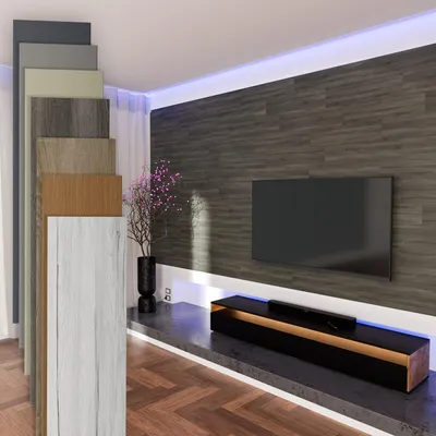 Produktbild von HEXIM Paneele aus MDF - Wandpaneele Wandverkleidung Holzpaneele Natur Wand Holzoptik Innen Holzverkleidung Verblender Dekorpaneele (2,08 m² Vintage Oak + Montagekleber HexPro P63)