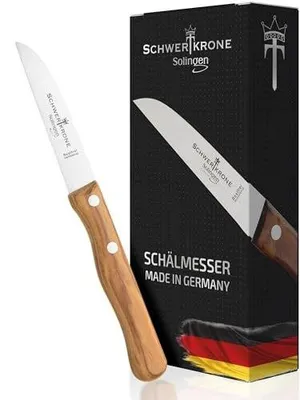 Zdjęcie produktu dla Nóż do warzyw owoców drewniany solingen ostrze 7 5 cm kuchenny
