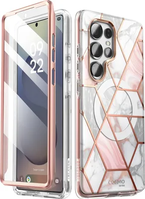 Produktbild von I-Blason, Vollschutz Marmor für Samsung Galaxy S25 Ultra, Kollektion Cosmo, Bunt
