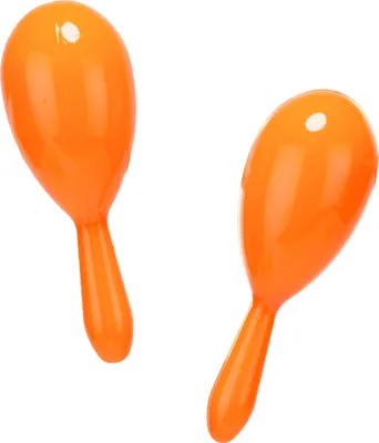 Imagen del producto de Maracas para fiesta, color naranja, 18 cm - Talla única