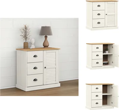 Obrázek produktu pro vidaXL Příborník se zásuvkami VIGO 78x40x75 cm, masiv borovice - Příborníky