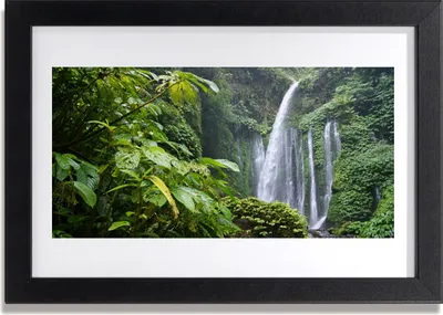 Produktbild von Bild 30x20 MDF-Rahmen Wandkunst Wasserfall Natur