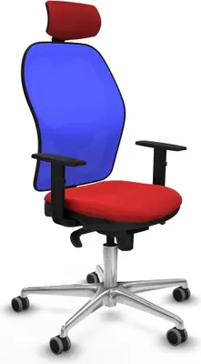 Produktbild von Bürostuhl mit Kopfstütze Piqueras y Crespo 1D086G2 Rot