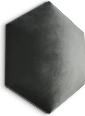 Obrázok produktu pre Muralo Čalúnenie panel HEXAGON vankúš na stenu vankúš na stenu čelo postele nástenný panel Magic Velvet Grey 2241 26cm x 30cm