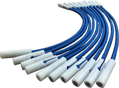 Produktbild von Verstellbare Gummispanner für Poolabdeckungen, 15 Stück, Blau