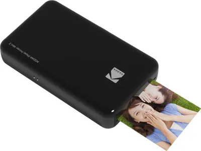 Produktbild von Kodak Mini 2, Farbstoffsublimation, 2.1" x 3.4" (5.3 x 8.6 cm), Randloser Druck, WLAN, Bluetooth, Direktdruck