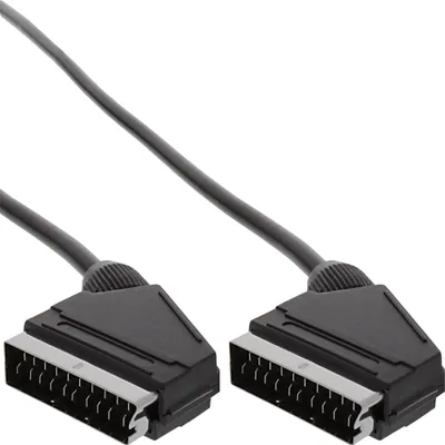 Zdjęcie produktu dla InLine® 89975 Scart Anschlusskabel, Stecker / Stecker, 5m