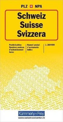 Produktbild von Schweiz, Postleitzahlenkarte